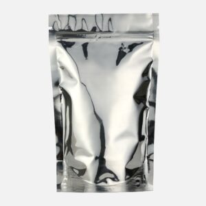 Silver standy pouch with zipper (Pack of 50)