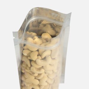 Clear Silver Standy Pouch with Zipper - Magic Eco