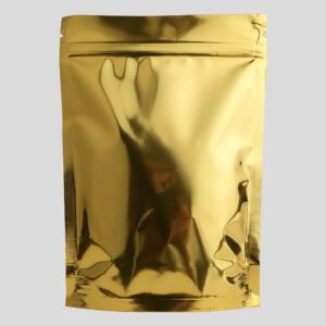 GOLD STANDY ZIPPER POUCH (Pack of 50)